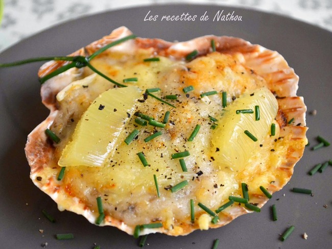 Coquilles St Jacques gratinées - Recette par Ma cuisine au fil de mes idées