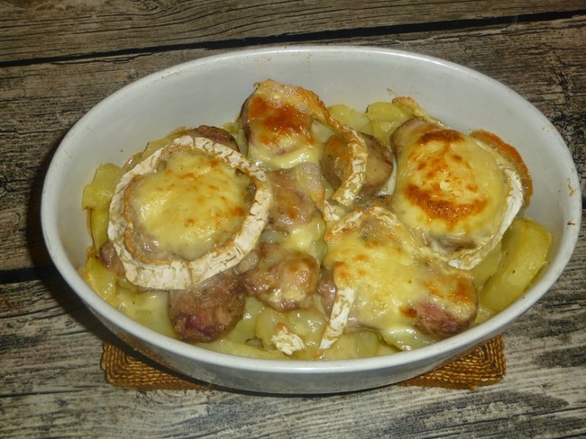 Gratin troyen andouillette pomme de terre chaource - Recette par Luly