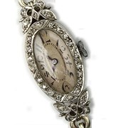 Art Deco Platinum Diamond Swis