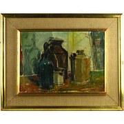 Arthur Quesnel Still Life Oil