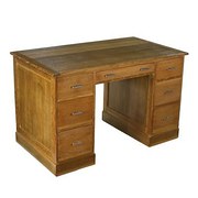 Original Art Deco Limed Oak Wr