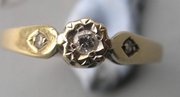 antique jewellery genuine old diamond 9 ct gold Genuine old Diamond 9 ct gold