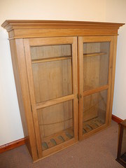 antique furniture large pine gun cabinet Large pine gun cabinet