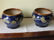 Pair Royal Doulton Stoneware J