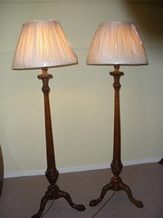 Pair of Satin Walnut Decorativ
