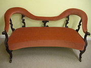 antique furniture victorian rosewood framed sofa Victorian Rosewood Framed Sofa