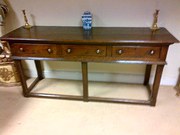 antique furniture georgian oak dresser base Georgian oak dresser base
