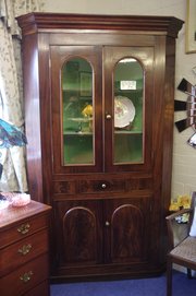19th century corner cupboard