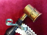 antique brass shot measure