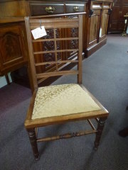 antique oak childs chair