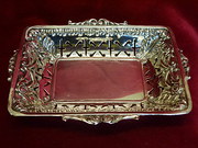 antique silver bon bon dish
