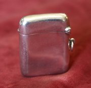 antique silver match holder / striker