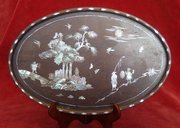 chinese mother of pearl inlaid tray