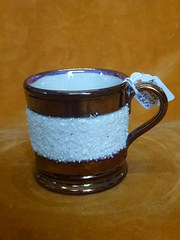 copper lustre mug c1890