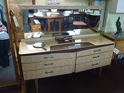 retro mirror back dressing table