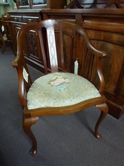 edwardian mahogany tub chair