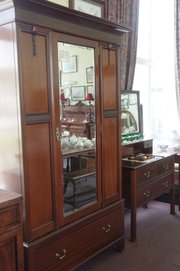 edwardian mahogany two piece bedroom suite.