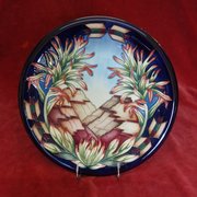 moorcroft indian wall plaque by philip gibson