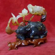 quality chinese jade carving of an ox