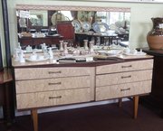 retro arfomosia mirror back dressing table