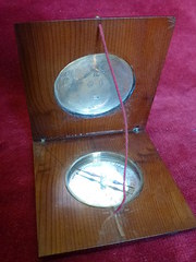 silver mounted compass