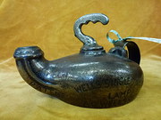 wells single torch oil lamp