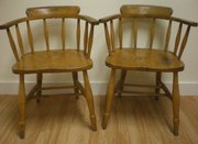 antique furniture pair of 1900s beach country ch Pair of 1900s beach country ch