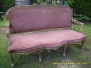 antique furniture gilt settee Gilt settee