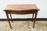 mahogany card table