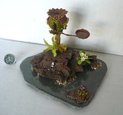 Miniature Rustic Scene Poppyhe