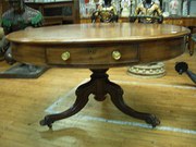 Victorian mahogany drum table