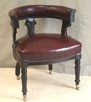 Antique Victorian Leather Desk