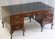 Large Mahogany Pedestal Desk