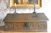 17th century carved oak bible