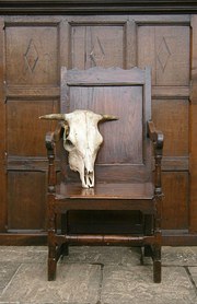 18th century country  oak arm