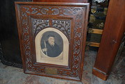Early oak frame with print