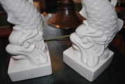 Pair od dolphin lamps