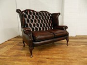 2 Seater Queen Anne Sofa in An