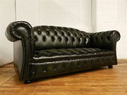 Button Down 3 Seater in Green