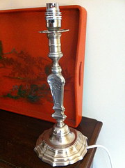 1890 Silver Plated Table Lamp