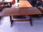 1930s Refectory Table in Oak