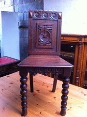Arts  Crafts Hall Chair in Oak