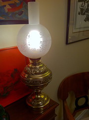 French 1800s Converted Oil Lam