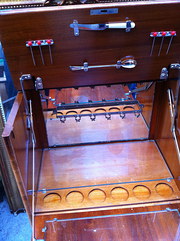 antique furniture french art deco wbar in walnut French Art Deco WBar in Walnut