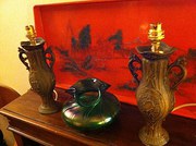 Pair Art Nouveau Bedsidemantel