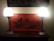 Pair La Coupole Art Deco Chrom