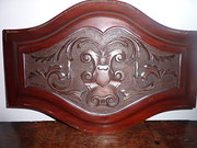Pair Oak Carving Pediment 18th