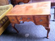 Queen Anne Style Walnut Desk