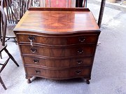 antique furniture queen anne style walnut serpen Queen Anne Style Walnut Serpen
