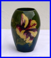 Walter Moorcroft Hibiscus Vase